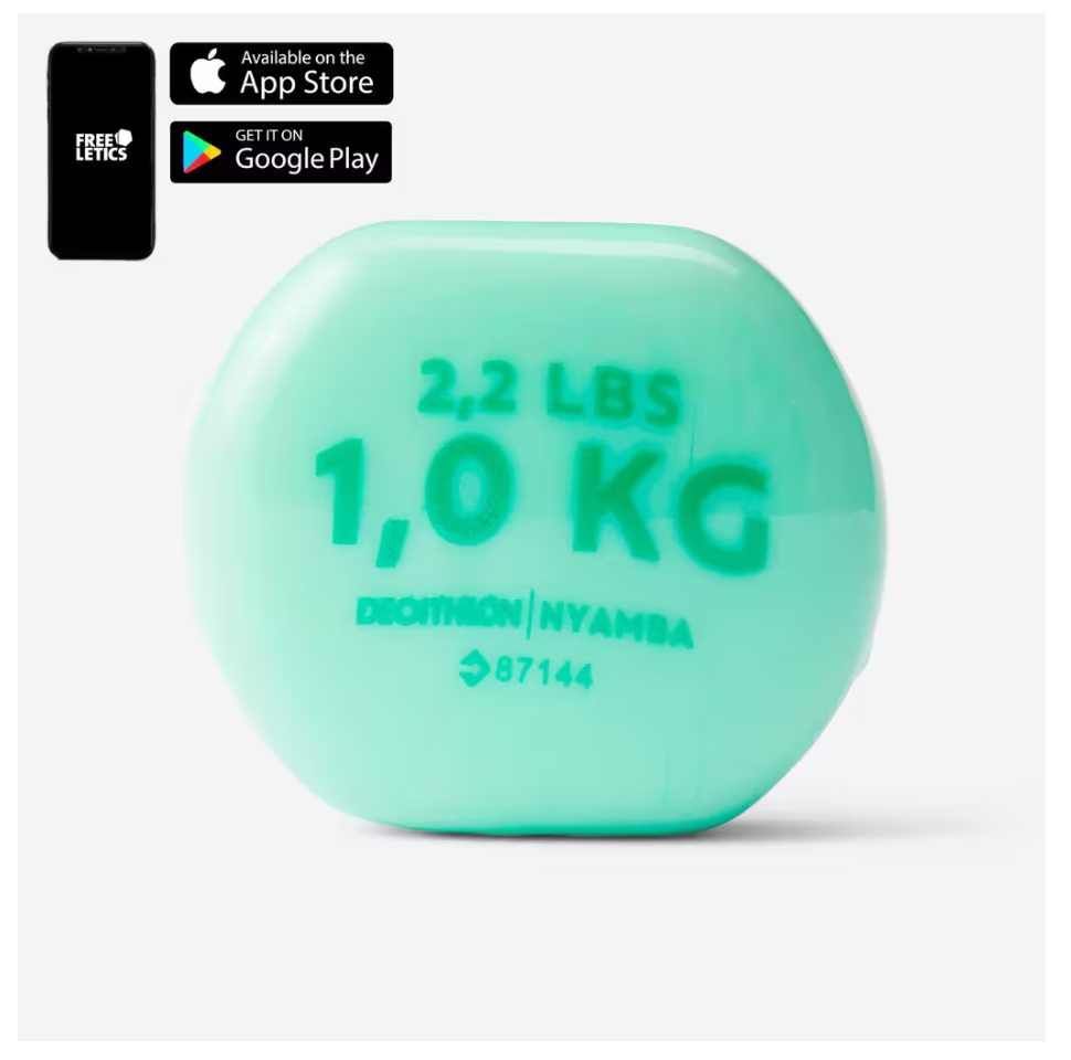 Bộ 2 tạ cầm tay 1 kg - Xanh lá-29091006-01G